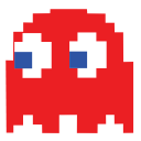Pixel Red Ghost 128x128 Icon