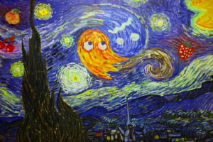 Pac-Man Wallpaper - Starry Night, Van Gogh