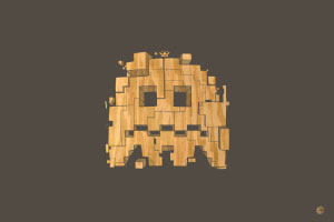 Pac-Man Wallpaper - Pixel Ghost
