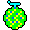 Pac-Man Fruit - Green Fruit - Lores Gif