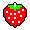 Pac-Man Fruit - Strawberry - Lores Gif