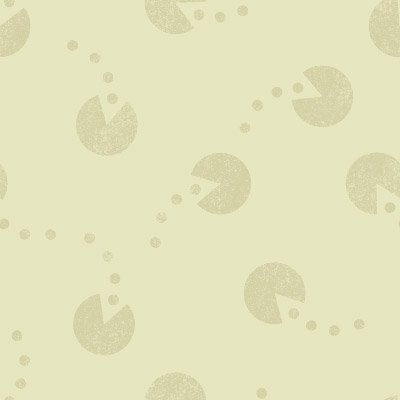 Pac-Man Seamless Background Image - Yellow Chalk