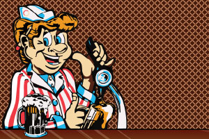 Tapper Arcade Graphic - Side Art Character