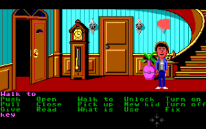 Maniac Mansion Screenshot - Stairs